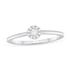 Thumbnail Image 0 of 1/15 CT. T.W. Diamond Frame Engagement Ring in 14K White Gold