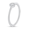 Thumbnail Image 1 of 1/15 CT. T.W. Diamond Frame Engagement Ring in 14K White Gold