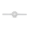 Thumbnail Image 3 of 1/15 CT. T.W. Diamond Frame Engagement Ring in 14K White Gold