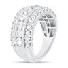 Thumbnail Image 1 of 2 CT. T.W. Diamond Triple Row Anniversary Band in 10K White Gold