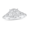 Thumbnail Image 1 of 1 CT. T.W. Multi-Diamond Split Shank Engagement Ring in 10K White Gold
