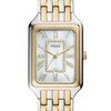 Thumbnail Image 5 of Ladies’ Fossil Raquel Crystal Accent Two-Tone IP Watch with Rectangular Mother-of-Pearl Dial (Model: ES5305)