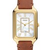 Thumbnail Image 5 of Ladies’ Fossil Raquel Crystal Accent Gold-Tone IP Strap Watch with Rectangular Mother-of-Pearl Dial (Model: ES5307)