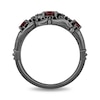 Thumbnail Image 3 of Enchanted Disney Villains Evil Queen Garnet and 1/4 CT. T.W. Black Diamond Vine Ring in Sterling Silver - Size 7