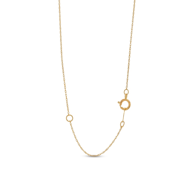 Main Image 3 of 6.0mm Jade and 1/10 CT. T.W. Diamond Station Necklace in 14K Gold - 20"