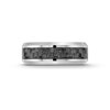 Thumbnail Image 3 of 8.0mm Beveled Edge Wedding Band in Tungsten with Woven Carbon Fiber Inlay and Silicone - Size 10