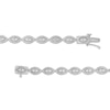 Thumbnail Image 3 of 1 CT. T.W. Diamond Marquise Link Bracelet in Sterling Silver - 7.25"