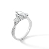 Thumbnail Image 3 of 2-3/4 CT. T.W. Pear-Shaped Certified Lab-Grown Diamond Three Stone Engagement Ring in 14K White Gold (F/SI2)