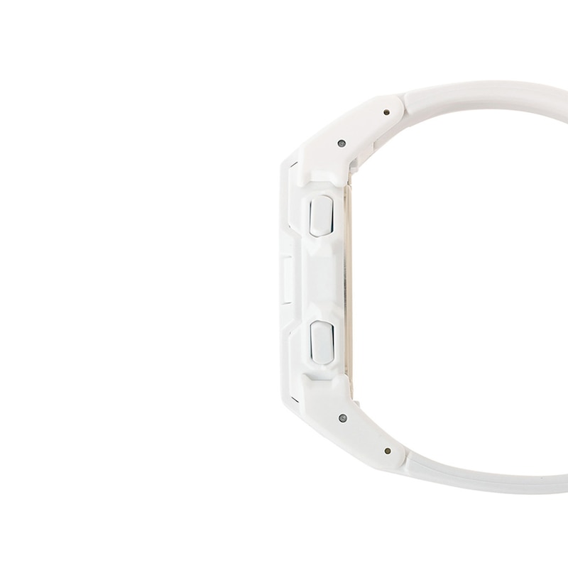 Main Image 3 of Men’s Casio G-Shock Classic White Resin Digital Watch with Step Tracker and Black Dial (Model: GDB500-7)