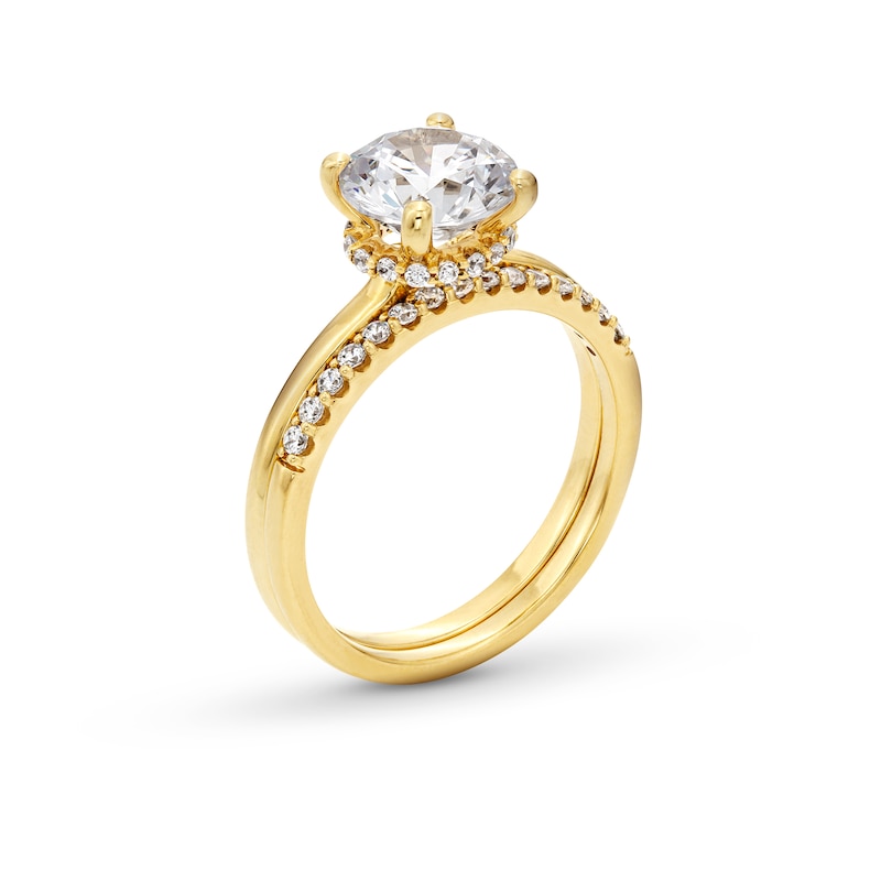 Main Image 3 of 2-1/4 CT. T.W. Certified Lab-Grown Diamond Bridal Set in 14K Gold (F/VS2)