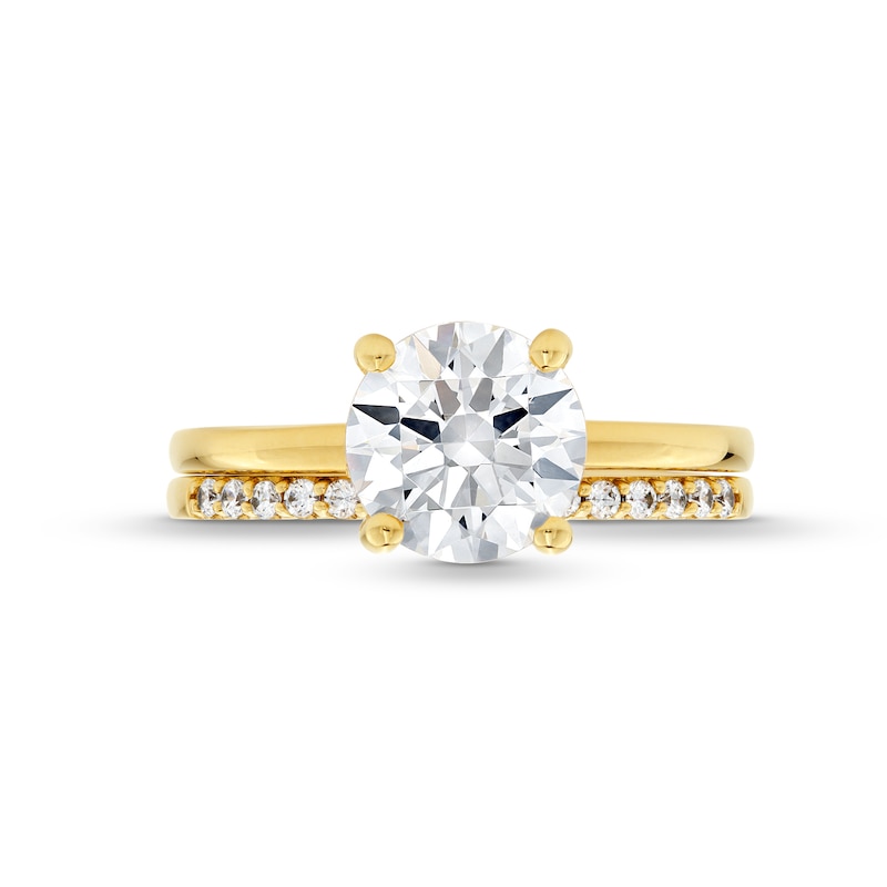 Main Image 4 of 2-1/4 CT. T.W. Certified Lab-Grown Diamond Bridal Set in 14K Gold (F/VS2)