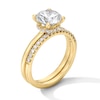 Thumbnail Image 5 of 2-1/4 CT. T.W. Certified Lab-Grown Diamond Bridal Set in 14K Gold (F/VS2)
