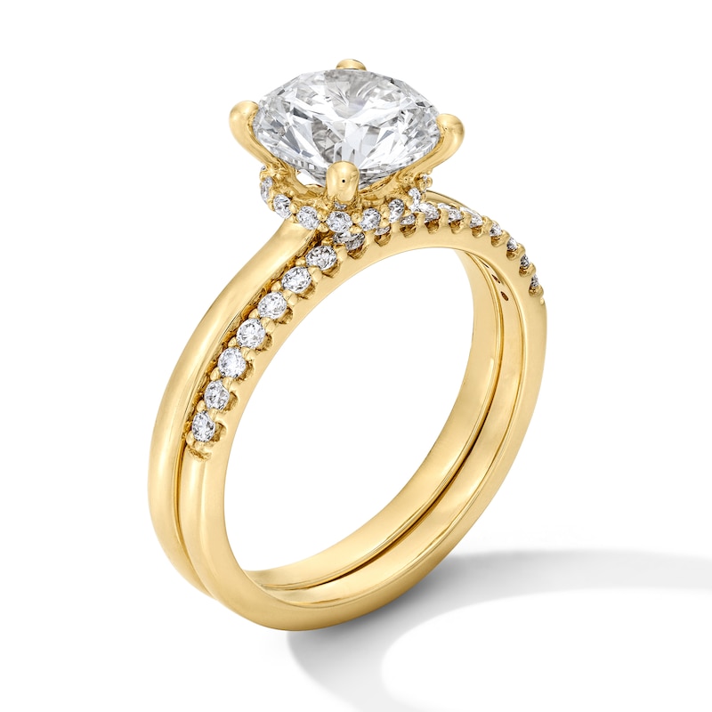 Main Image 5 of 2-1/4 CT. T.W. Certified Lab-Grown Diamond Bridal Set in 14K Gold (F/VS2)