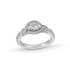 Thumbnail Image 1 of Vera Wang Love Collection 1 CT. T.W. Diamond Twist Buckle Frame Engagement Ring in 14K White Gold