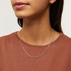 Thumbnail Image 2 of 1.8mm Glitter Rope Chain Necklace in Solid 14K White Gold - 18"