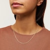 Thumbnail Image 2 of 1.8mm Glitter Rope Chain Necklace in Solid 14K Gold - 18"
