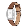 Thumbnail Image 2 of Ladies' Coach Reese Brown Leather Strap Watch with Rectangular White Dial (Model: 14504311)