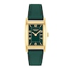 Thumbnail Image 1 of Ladies’ Coach Reese Gold-Tone IP Green Leather Strap Watch with Rectangular Green Dial (Model: 14504354)