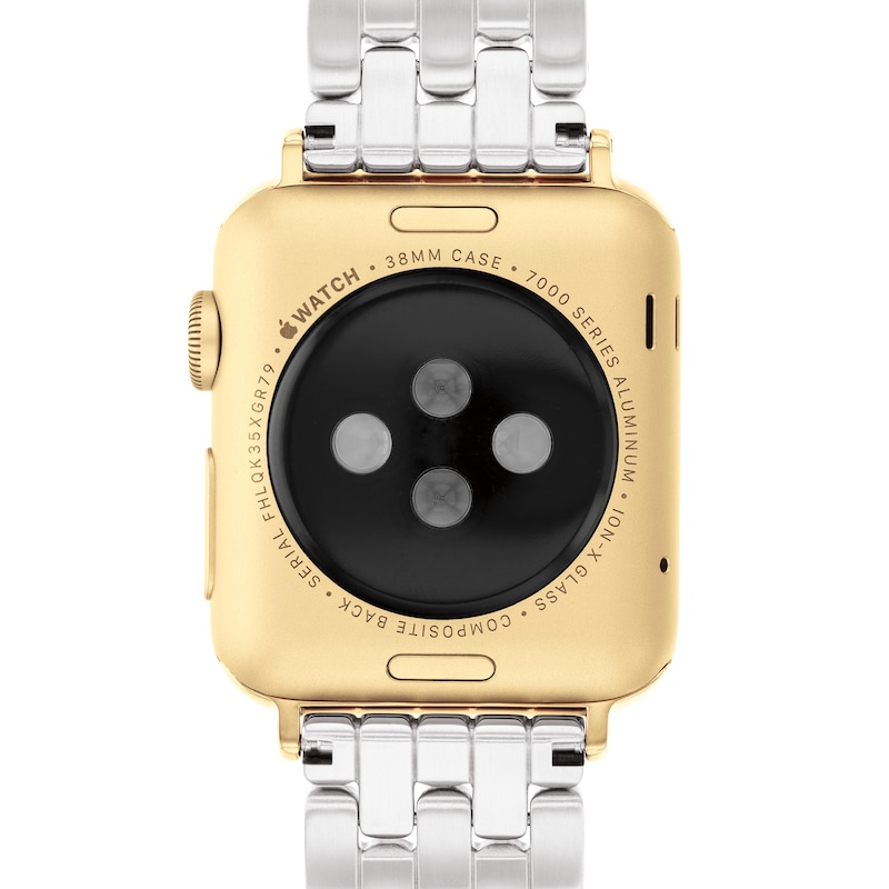 Main Image 4 of Ladies' Coach Apple Watch Straps Two-Tone Interchangeable Replacement Band Smart Watch Attachment (Model: 14700245)