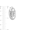 Thumbnail Image 2 of 26.0mm Tube Hoop Earrings in Hollow Sterling Silver