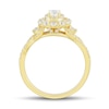 Thumbnail Image 2 of 1 CT. T.W. Oval Diamond Double Frame Twist Shank Engagement Ring in 14K Gold