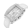 Thumbnail Image 2 of Men’s JBW Echelon 1/8 CT. T.W. Certified Diamond Chronograph Leather Strap Watch with Silver-Tone Tonneau Dial (Model: J6379G)