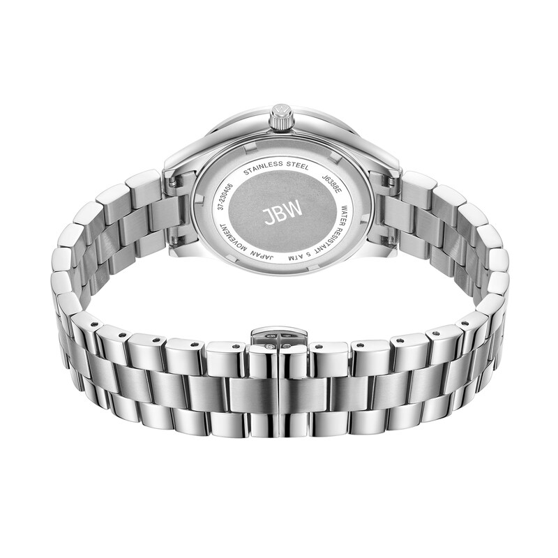 Main Image 3 of Ladies’ JBW Mondrian 34 1/15 CT. T.W. Certified Diamond and Crystal Accent Watch with Blue Dial (Model: J6388E)