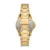 Thumbnail Image 2 of Ladies’ Fossil Blue Dive Crystal Accent Gold-Tone IP Watch with White Dial (Model: ES5350)