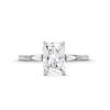 Thumbnail Image 4 of 2-1/4 CT. T.W. Radiant-Cut Certified Lab-Grown Diamond Collar Engagement Ring in 14K White Gold (F/VS2)