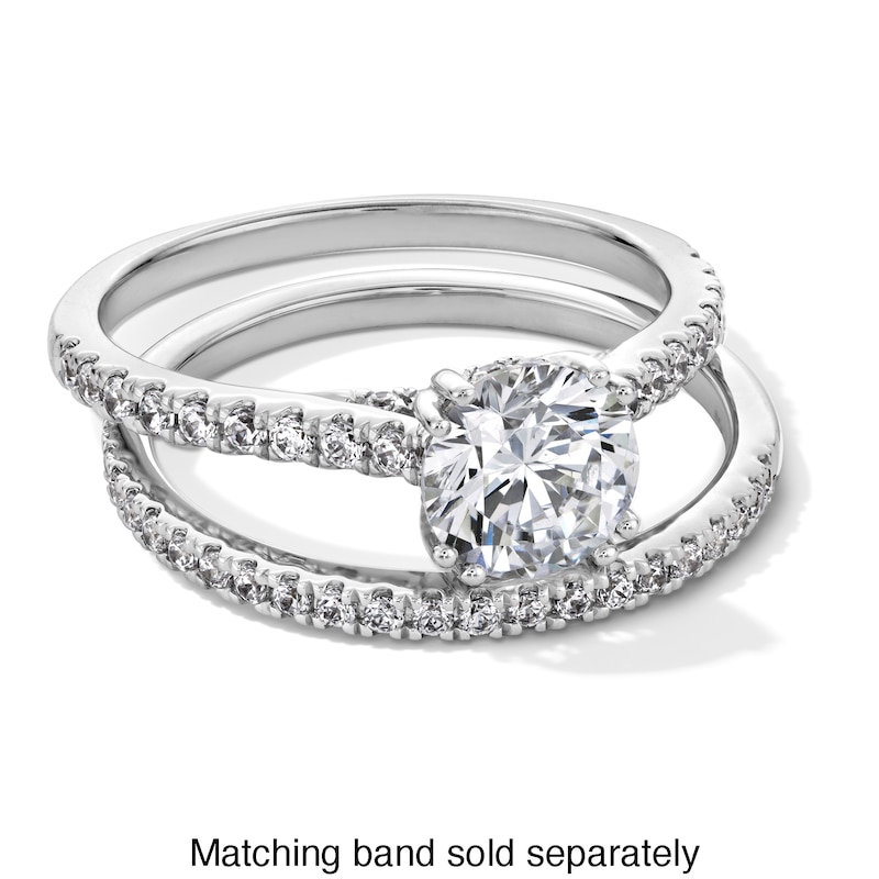Main Image 4 of 1-1/3 CT. T.W. Certified Lab-Grown Diamond Engagement Ring in 14K White Gold (F/SI2)