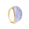 Thumbnail Image 1 of PDPAOLA™ at Zales Blue Agate Shell Ring in Sterling Silver with 18K Gold Plate