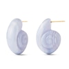 Thumbnail Image 1 of PDPAOLA™ at Zales Blue Agate Shell Earrings in Sterling Silver with 18K Gold Plate