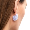 Thumbnail Image 3 of PDPAOLA™ at Zales Blue Agate Shell Earrings in Sterling Silver with 18K Gold Plate