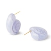 Thumbnail Image 4 of PDPAOLA™ at Zales Blue Agate Shell Earrings in Sterling Silver with 18K Gold Plate
