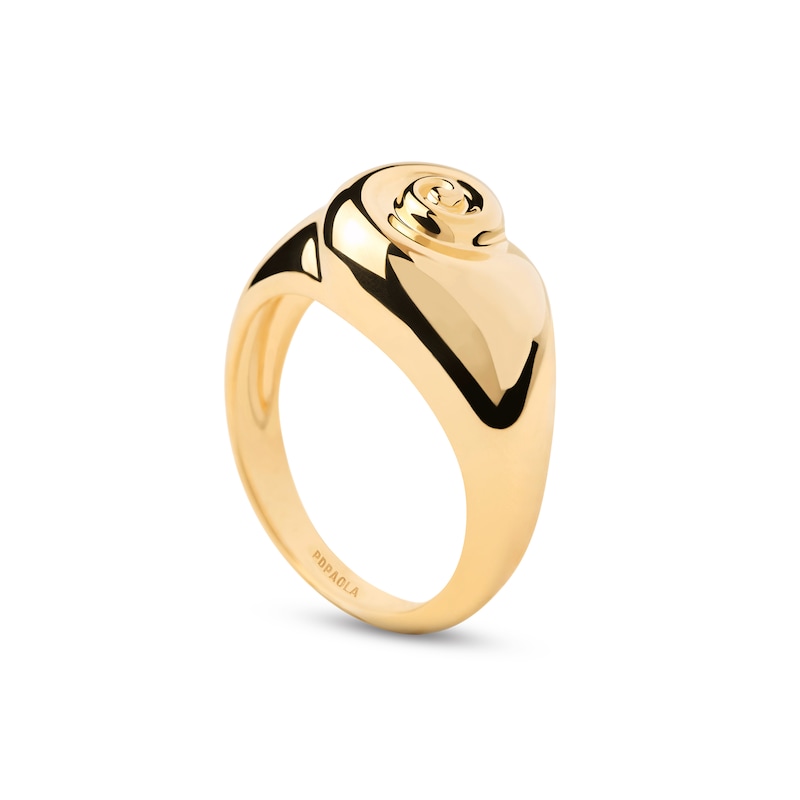 Main Image 3 of PDPAOLA™ at Zales Shell Ring in Sterling Silver with 18K Gold Plate
