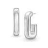 Thumbnail Image 1 of 33.0mm Tube J-Hoop Earrings in Hollow Sterling Silver