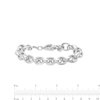 Thumbnail Image 3 of 9.8mm Rolo Chain Bracelet in Hollow Sterling Silver - 8"