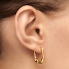 Thumbnail Image 2 of PDPAOLA™ at Zales Abstract Square Hoop Earrings in Sterling Silver with 18K Gold Plate