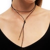 Thumbnail Image 2 of PDPAOLA™ at Zales Faux Leather Adjustable Strand Necklace in Sterling Silver with 18K Gold Plate - 37.5"