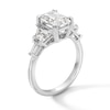 Thumbnail Image 3 of 3 CT. T.W. Radiant and Trapezoid-Cut Certified Lab-Grown Diamond Collar Engagement Ring in 14K White Gold (F/VS2)