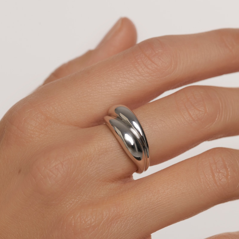 Main Image 2 of PDPAOLA™ at Zales Bypass Ring in Sterling Silver