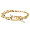 Thumbnail Image 1 of PDPAOLA™ at Zales Single and Double Chain Toggle Bracelet in Brass with 18K Gold Plate - 8"