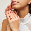 Thumbnail Image 2 of 2-1/2 CT. T.W. Emerald and Trapezoid-Cut Certified Lab-Grown Diamond Three Stone Engagement Ring in 14K Gold (F/VS2)