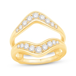 5/8 CT. T.W. Diamond Chevron Solitaire Enhancer in 14K Gold