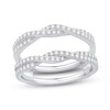 Thumbnail Image 1 of 1/2 CT. T.W. Diamond Twist Solitaire Enhancer in 14K White Gold