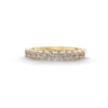 Thumbnail Image 4 of 1/2 CT. T.W. Diamond Ten Stone Scallop Edge Anniversary Band in 14K Gold