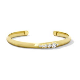 Zales x Dorian Webb 1 CT. T.W. Diamond Open Cuff Bangle in 14K Gold