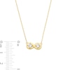 Thumbnail Image 4 of Zales x Nungu 3/8 CT. T.W. Diamond Infinity Necklace in 14K Gold