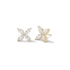 Thumbnail Image 1 of Zales x Nungu 1-1/2 CT. T.W. Marquise Diamond Flower Stud Earrings in 14K Gold