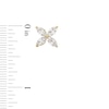 Thumbnail Image 3 of Zales x Nungu 1-1/2 CT. T.W. Marquise Diamond Flower Stud Earrings in 14K Gold